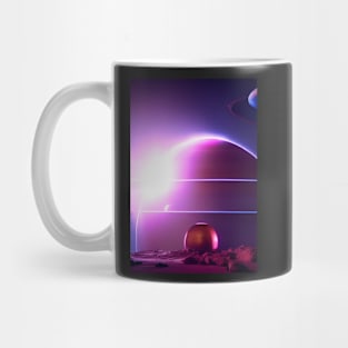 STYLISH PURPLE AND BLUE PLANETS Mug